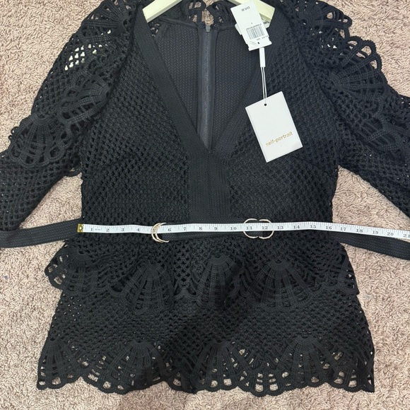 Black Self -Portrait Sweater Shirt - Picture 5 of 9